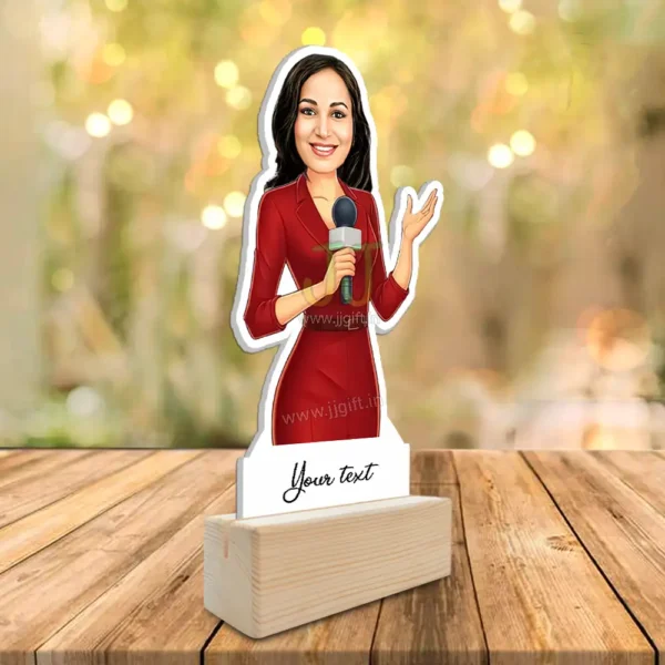 Unique gift for anchor, Persoanlzied gift for female anchor - Image 2