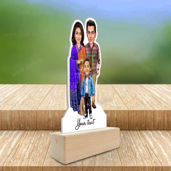 Caricature Family of 3 With Son - Image 2