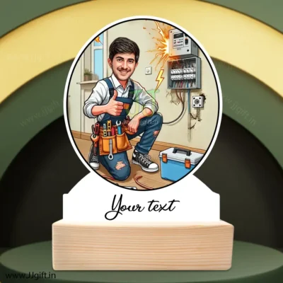 Electrician Caricature Gift, Personalized Standee Gift For Electrician, Electric Engineer GIft idea