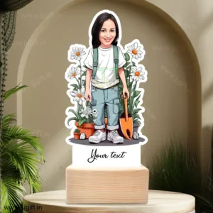 Gift For Plant Lover, Caricature Standee Gift For Plant Lover, Unique Gifts For Plant Lovers