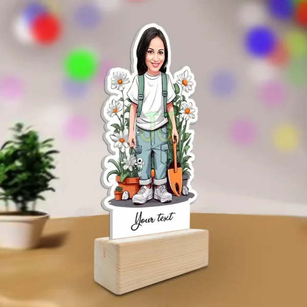 Gift For Plant Lover, Caricature Standee Gift For Plant Lover, Unique Gifts For Plant Lovers - Image 2