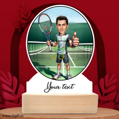 Tennis player Caricature Standee Gift, Personalized Tennis Player Gift