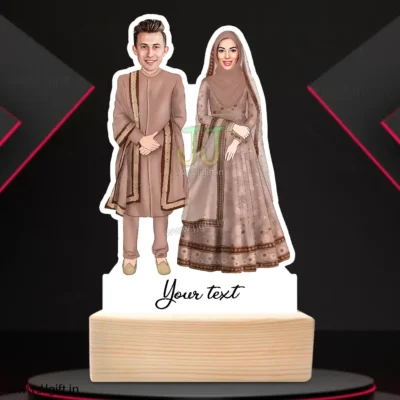 Best Gift For Muslim Wedding, Islam Wedding Caricature Gift, Personalized Gift For Muslim Friend Marriage, Nikah Gift For Islam wedding