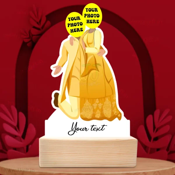Personalized Haldi Ceremony Standee, Caricature Unique Standee for Haldi Ceremony - Image 2