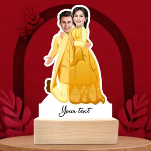 Personalized Haldi Ceremony Standee, Caricature Unique Standee for Haldi Ceremony
