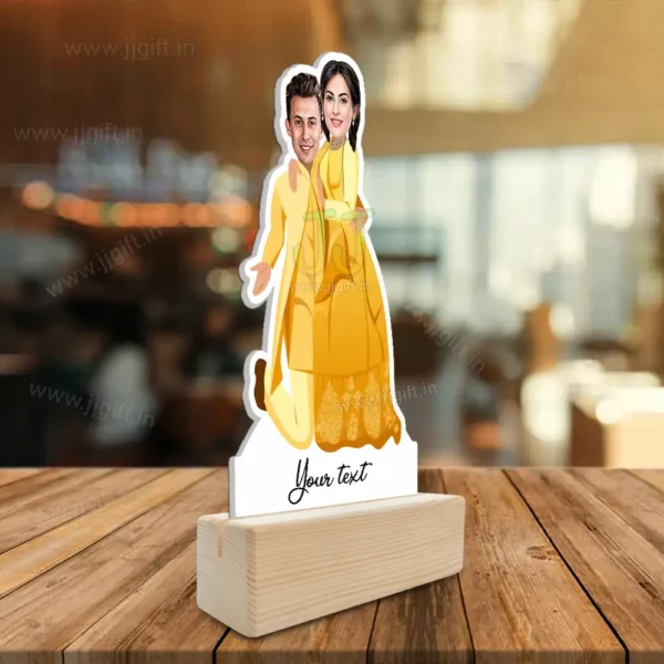 Personalized Haldi Ceremony Standee, Caricature Unique Standee for Haldi Ceremony - Image 3