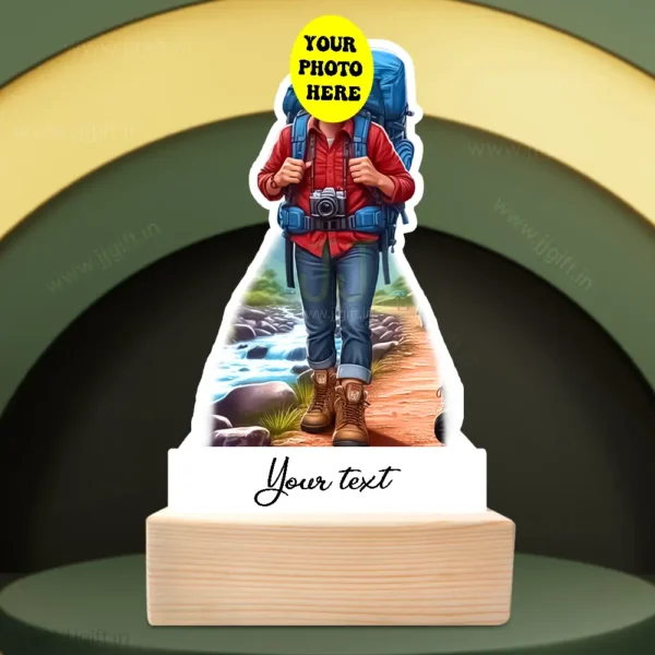 Personalized Hiking caricature, Best Standee Gift for Hikers, Caricature For Travel Lovers - Image 3