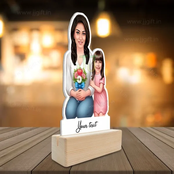 Personalized Present For Mom And Daughter , Unique Gift For Mom And Daughter Standee - Image 2