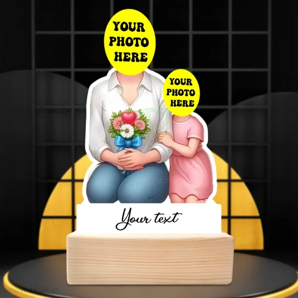 Personalized Present For Mom And Daughter , Unique Gift For Mom And Daughter Standee - Image 3