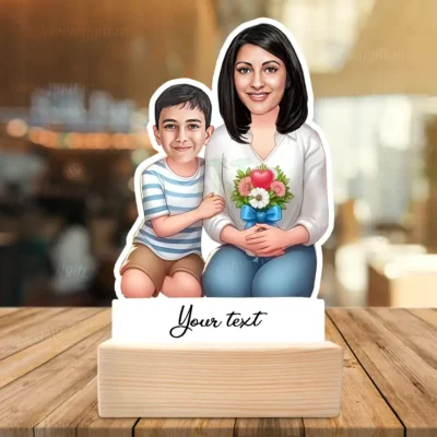 Personalized Present For Mom And Son, Unique Gift For Mom And Son Standee
