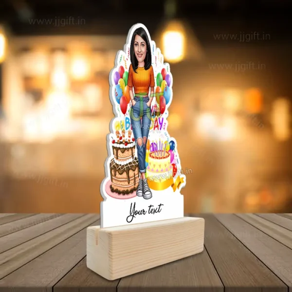 Birthday lady caricature 8, Birthday Gift For Girl Friend or BFF - Image 2