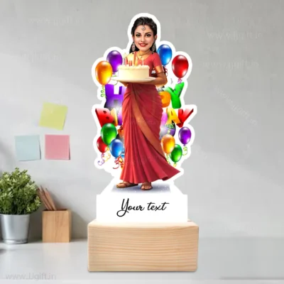 Birthday lady caricature 9