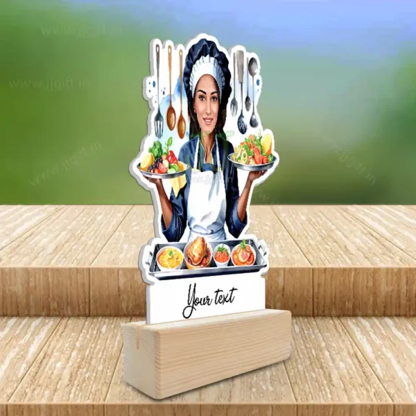 Caricature Gifts For Female Cooking Enthusiasts, Personalized Gift For Chef Female - Image 2