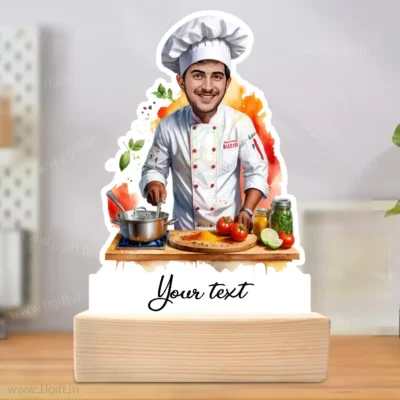 Caricature Gifts For Male Cooking Enthusiasts, Personalized Gift For Chef Male