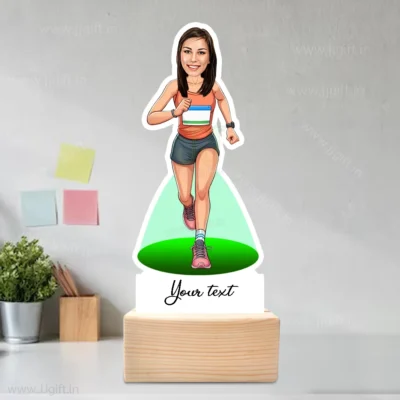 Custom Runner Caricature Standee, Personalized Gift for Runners And Marathon Lovers