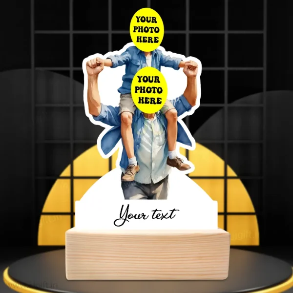 Grandfather Birthday Gifts, Best Gift For Grandfather From Son, Grandfather And Son Duo Standee Gift, Unique Gift for Grandfather And Son - Image 3