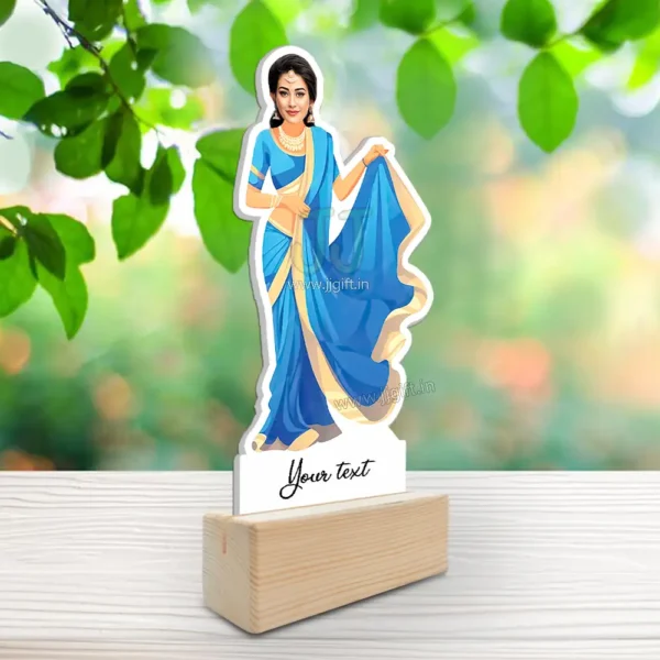 Lady In Saree Caricature 20 - Image 2