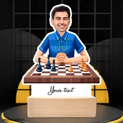 Personalized Chess Master Gift Idea, Best Standee Gift For Chessking