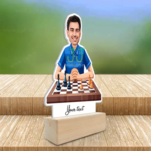 Personalized Chess Master Gift Idea, Best Standee Gift For Chessking - Image 2