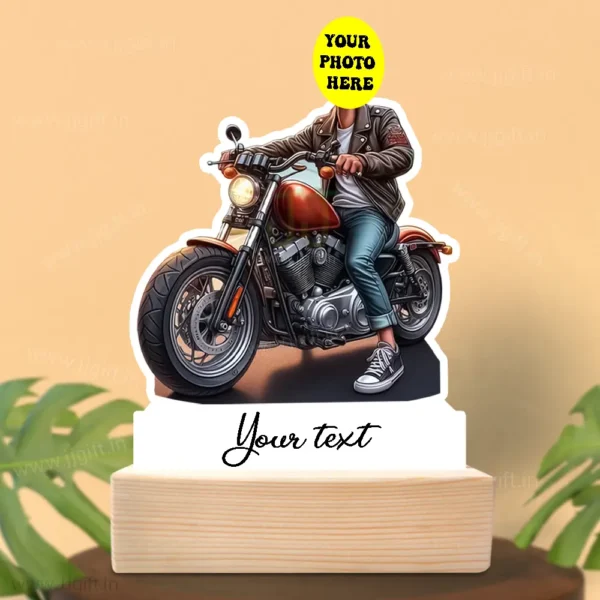 Ride in Style - Personalized Biker Standee with Your Face on It, Gift Ideas For Biker - Image 3