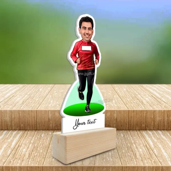 Runner Caricature Gift For Him, Best Runner Standee Gift For Him - Image 2