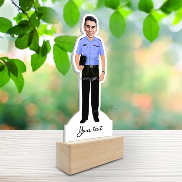 Air Force Officer Caricature Gift, Personalized Air Force Military Themed Standee - Image 2