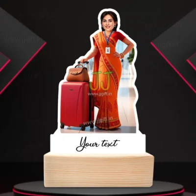 Air India Express Cabin Crew Caricature, Flight Attendant Caricature Standee Gift