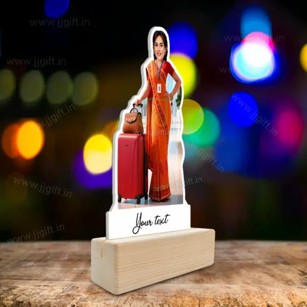 Air India Express Cabin Crew Caricature, Flight Attendant Caricature Standee Gift - Image 2