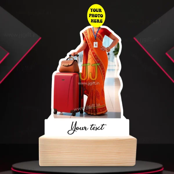 Air India Express Cabin Crew Caricature, Flight Attendant Caricature Standee Gift - Image 3