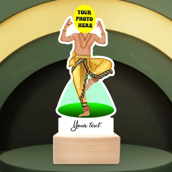 Bharatanatyam Style Custom Caricature Standee For Man, Traditional South Indian Dancer Gift - Image 3