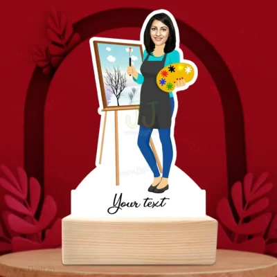 Custom Artist Caricature Standee for Women, Unique Artistic Gift for Her