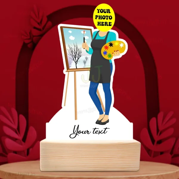 Custom Artist Caricature Standee for Women, Unique Artistic Gift for Her - Image 3