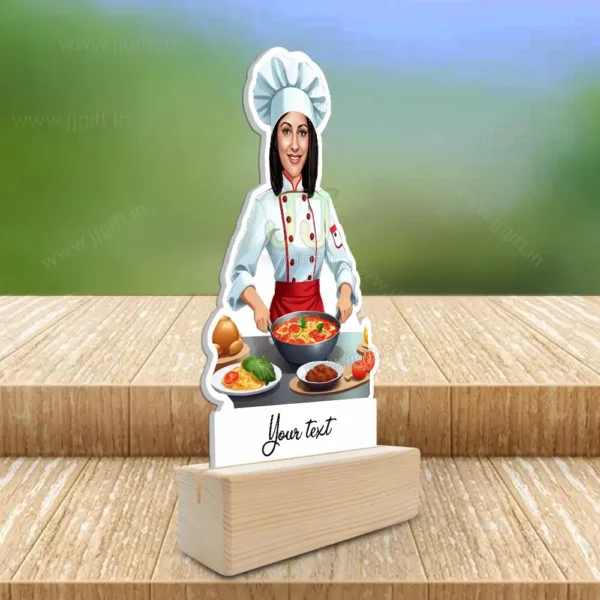 Custom Chef Caricature Showpiece For Her, Unique Gift for Home Chefs - Image 2