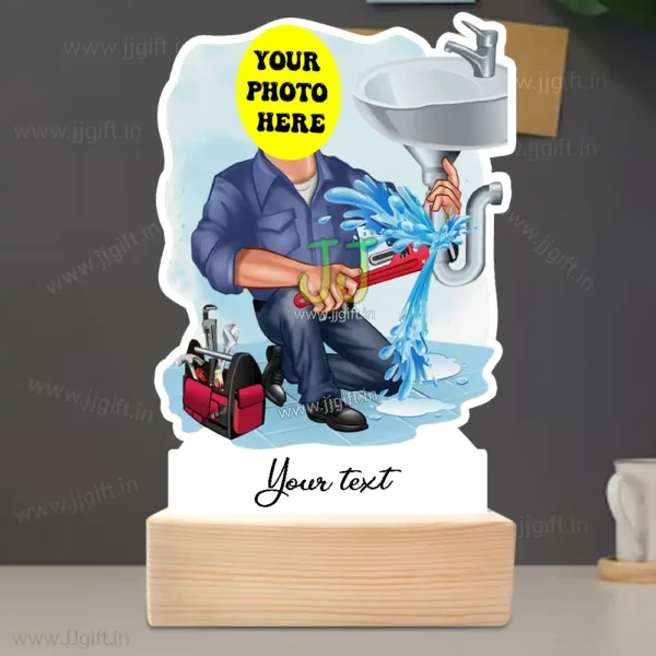 Custom Plumber Cartoon Standee Gift, Plumber Caricature Showpiece - Image 3