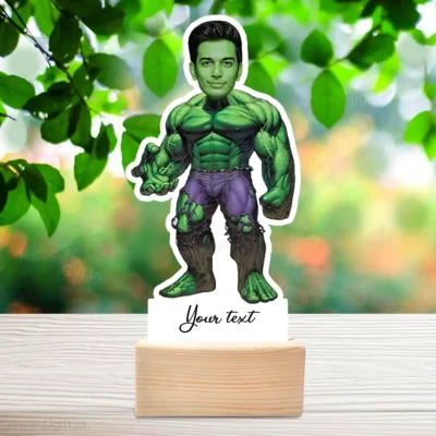 Customized Hulk Avatar Stand - Unique Gift for Marvel Fans, Custom Hulk Character Gift