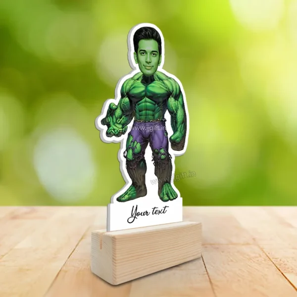 Customized Hulk Avatar Stand - Unique Gift for Marvel Fans, Custom Hulk Character Gift - Image 2