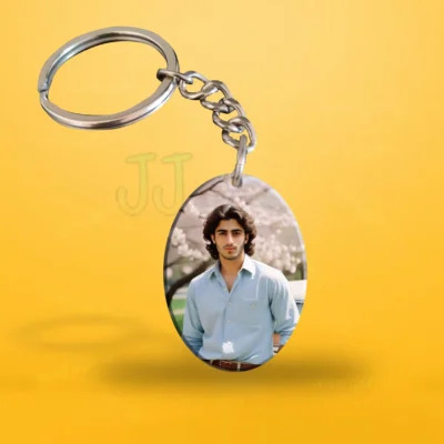 Ellipse Shape Keychain