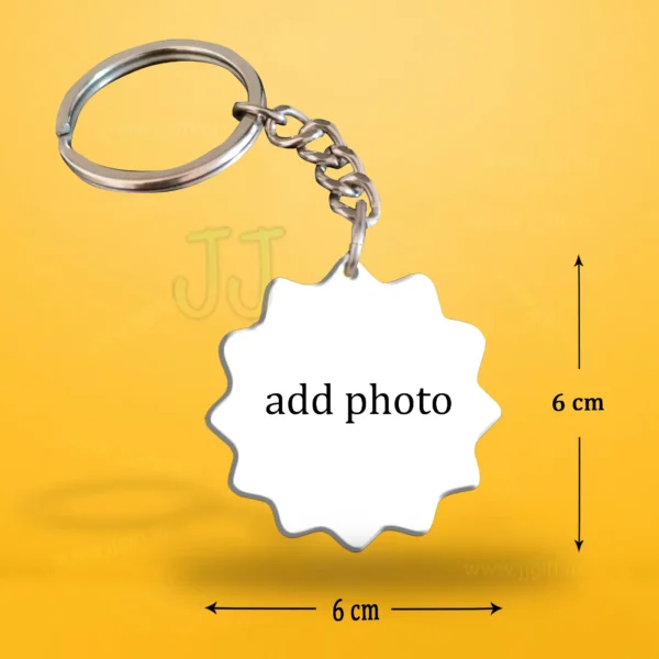 Flower Edge Shape Keychain - Image 2