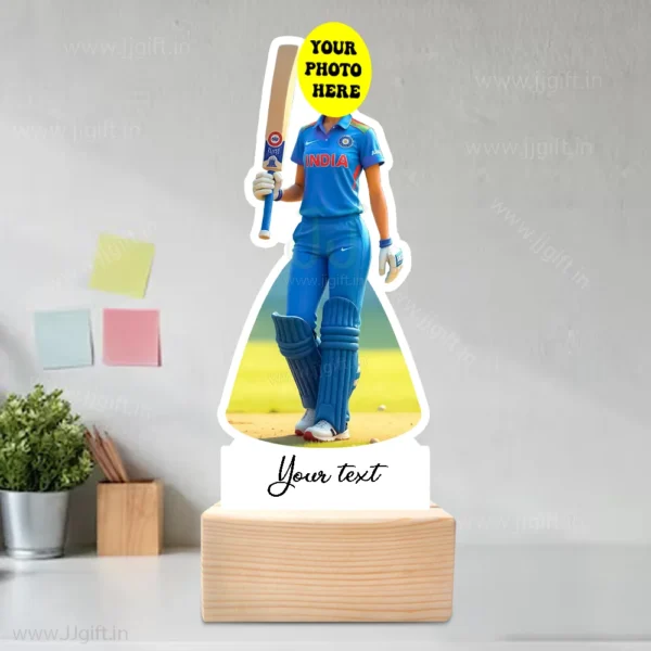 Girl Cricketer Caricature Showpiece – Unique Cricket Gift For Her - Image 3