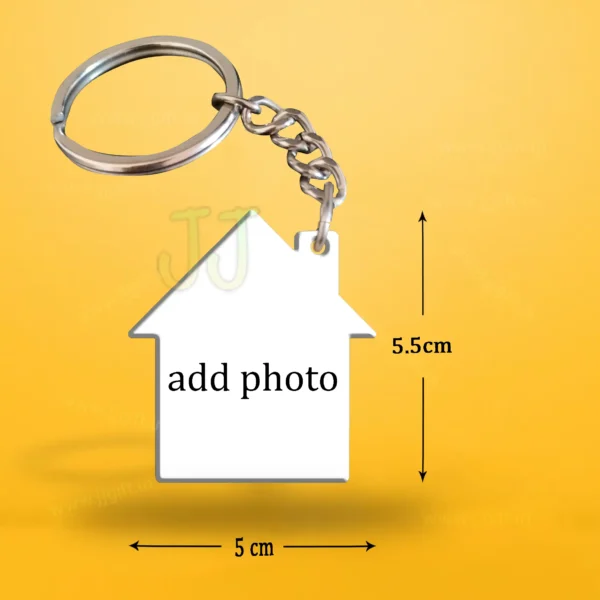 Home Shape Keychain - Image 2