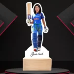 Perfect Caricature Gift for Cricket Lover Girls, Custom Gift Standee for Desk Decor