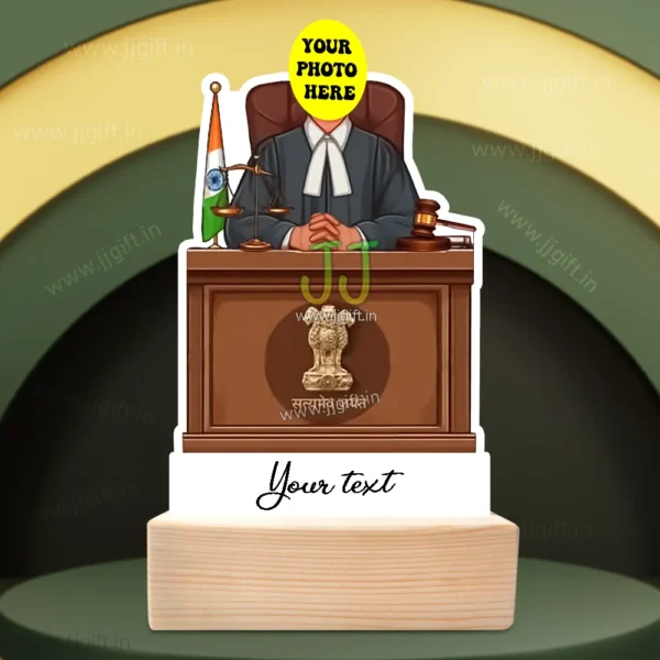 Personalized Judge Caricature Standee, Table Showpiece for Judge, Unique Gift Idea For Judge - Image 3