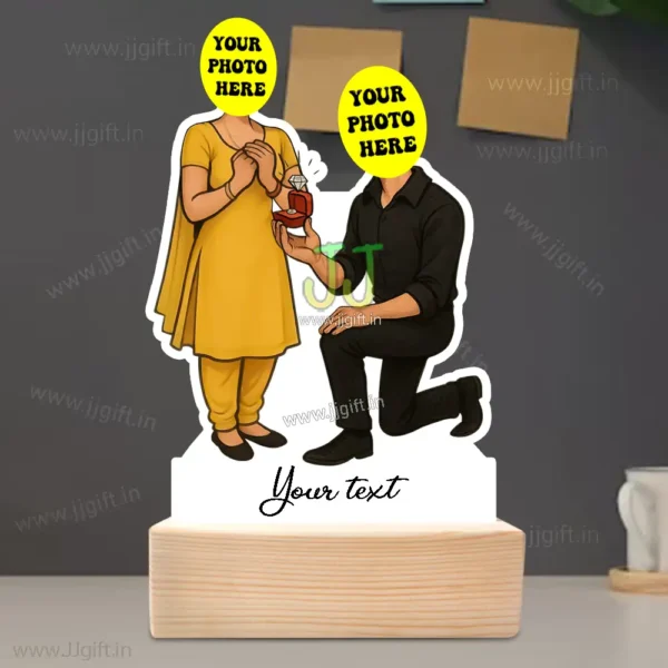 Personalized Proposal Caricature Showpiece, Unique Propose Standee Gift - Image 3