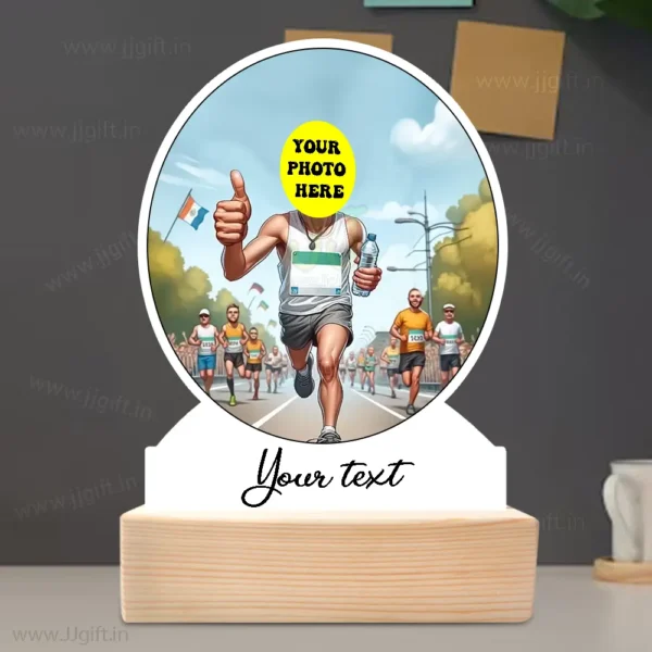 Personalized Running Champion Caricature Showpiece - Unique Gift for Athletes - Image 3