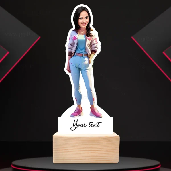 Stylish girl caricature 40