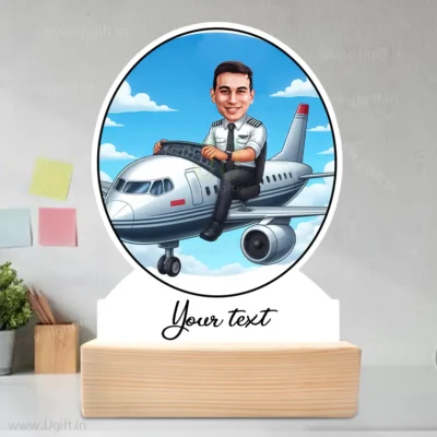 Unique Gift for Future Pilots & Flight Officers, Custom Cartoon Portrait Gift for Aviation Lovers