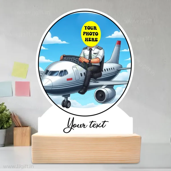 Unique Gift for Future Pilots & Flight Officers, Custom Cartoon Portrait Gift for Aviation Lovers - Image 3