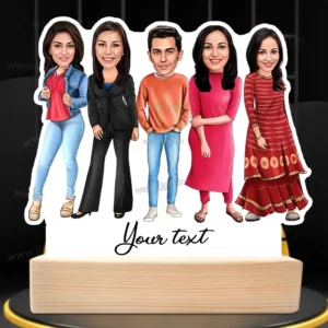 1 Male & 4 Female Caricature Gift Idea