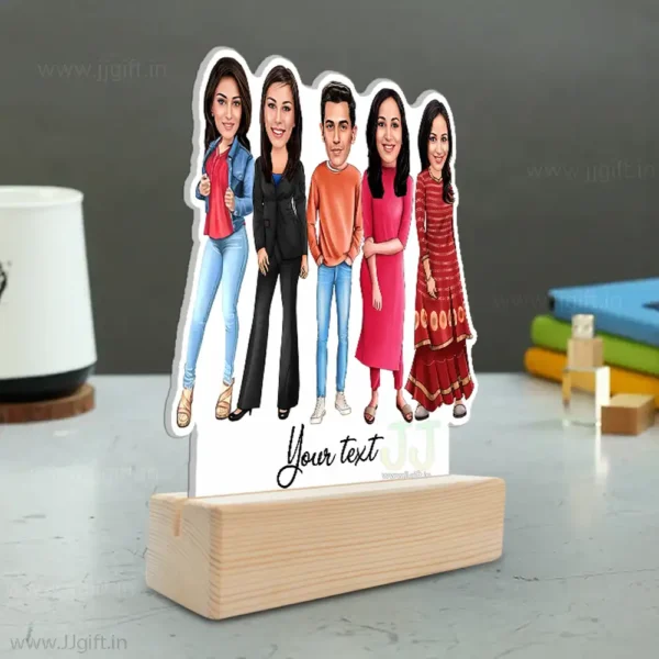 1 Male & 4 Female Caricature Gift Idea - Image 2