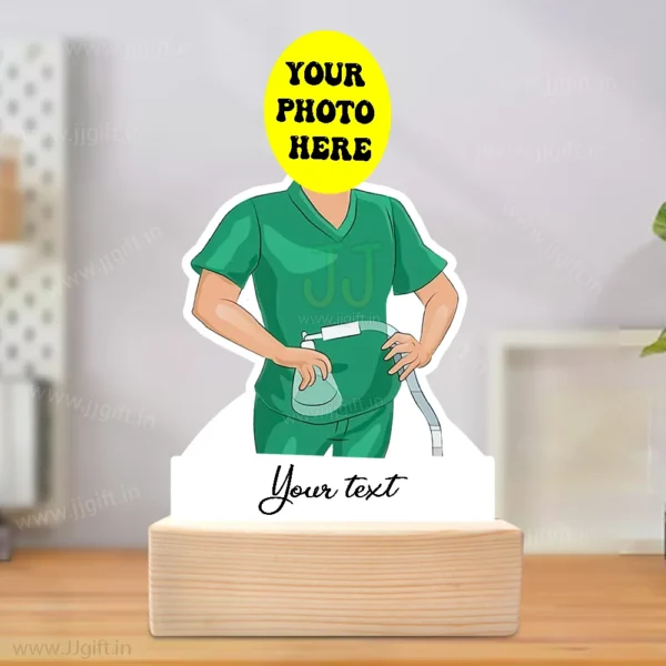 Breathe Easy Edition-Custom Caricature Gift for Female Anesthesiologists, Best Award For Female Anesthesia Doctor - Image 3